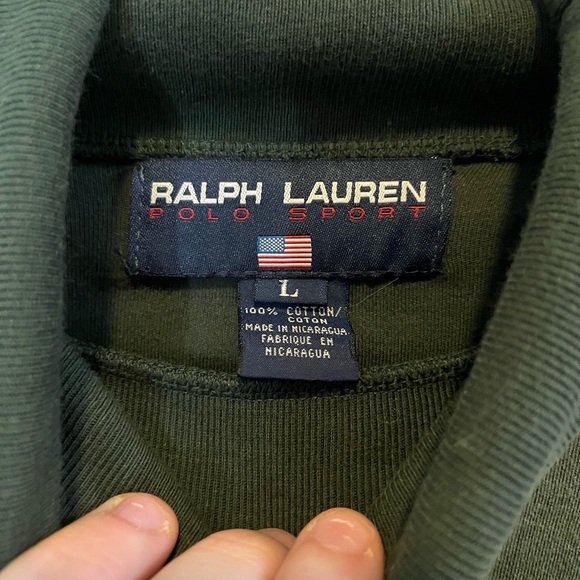 Ralph Lauren Dark Green Turtleneck Shirt - Picture 3 of 5